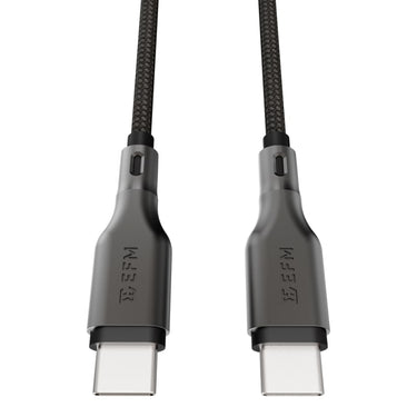 EFM USB-C to USB-C Essential Power Cable with Aramid Fibre Reinforcement 1M - Black